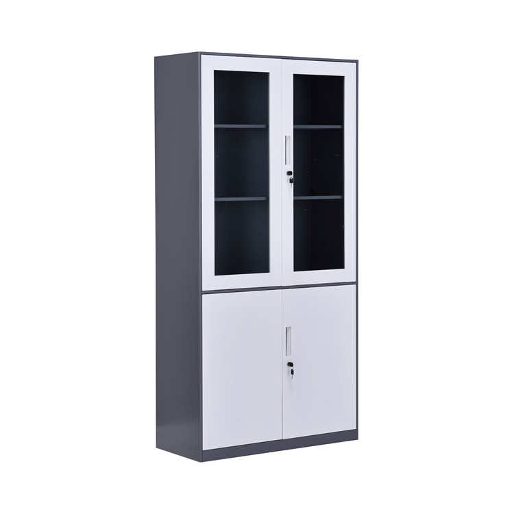 Furnitopper Office File Storage 4 Doors Steel Cupboard Narrow