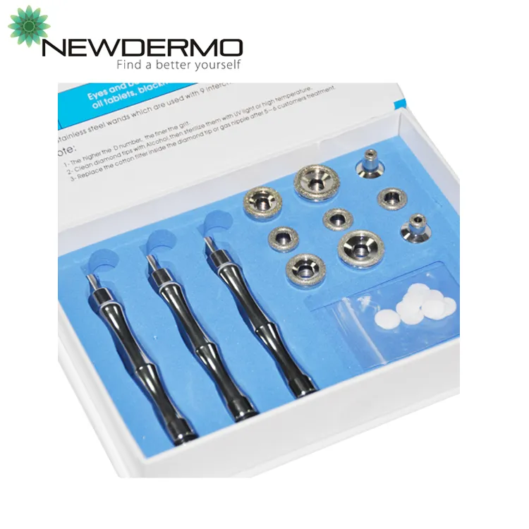 Aqua peel máquina de beleza microdermoabrasão ponta fabricantes de pontas de microdermoabrasão Da China | Newdermo fabricante