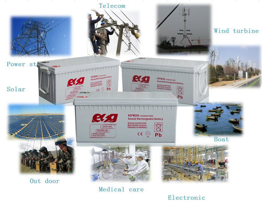 12v 24v 48v 200ah 230ah 250ah for solar wind power VRLA GEL lead acid maintenance free solar storage battery