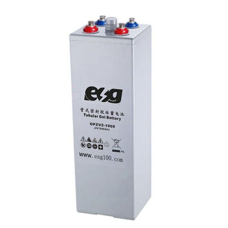 ESG 2V 1000AH 2000AH 3000AH Profonde Cycle Gel Tubulaire Solaire OpzV battery