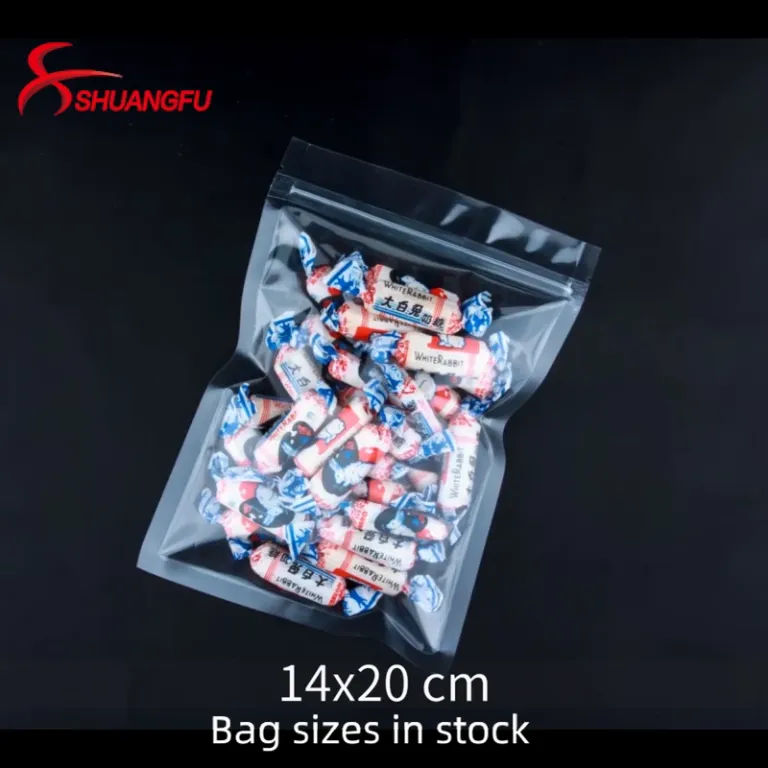 Bolsas de plástico transparentes para embalaje de dulces, bolsas