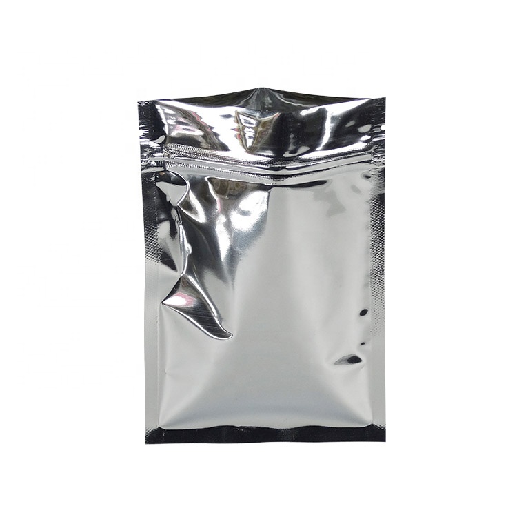 Silver ziplock foil online bag pouch