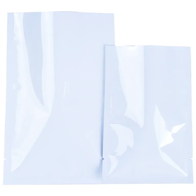 1000 bolsas termosellables de Mylar - Bolsas sellables al vacío de Mylar  blanco y transparente, bolsas sellables de grado alimenticio para embalaje  y
