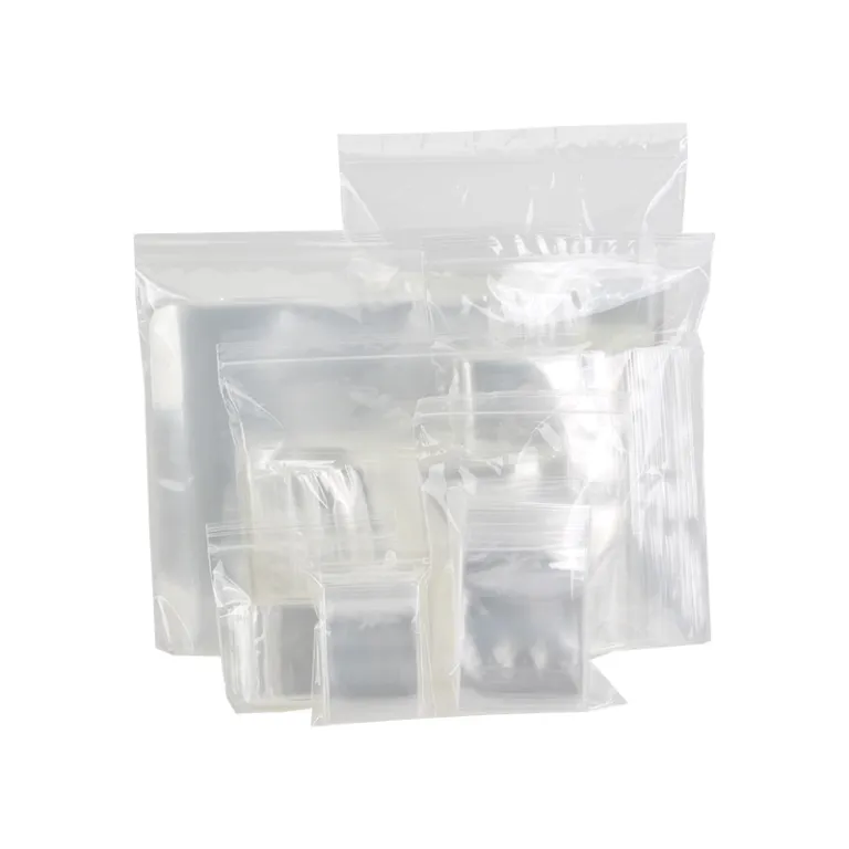 Mini bolsas pequeñas de plástico transparente para joyería, 200