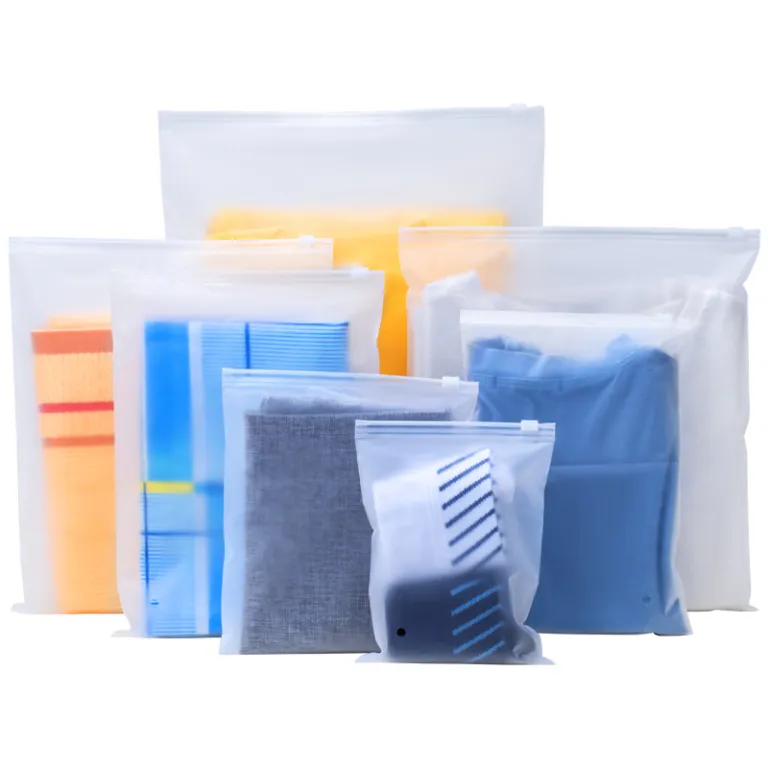 Custom Frosted Zip Seal Plastic Packaging Bags 