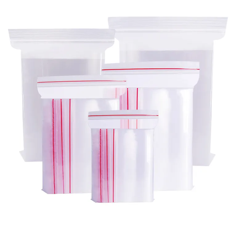 Imballaggio Shuangfu - Sacchetti di plastica richiudibili in polietilene  con cerniera trasparente con cerniera richiudibile Prodotti di