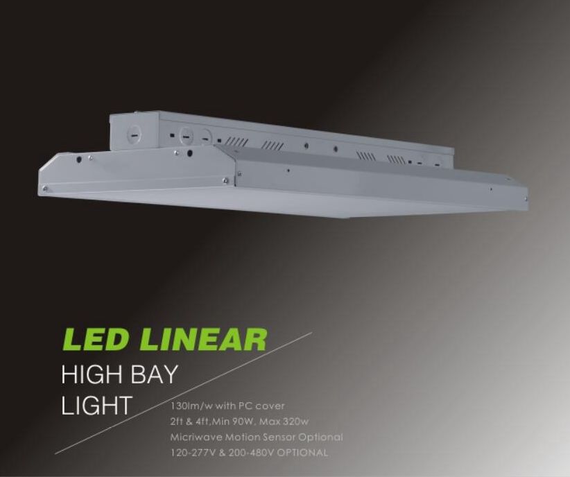 ETL CETL DLC FCC 0-10V 2ft 4ft Mix 90w Max 320w LED Linear Low Bay Luminaire For Warehouse