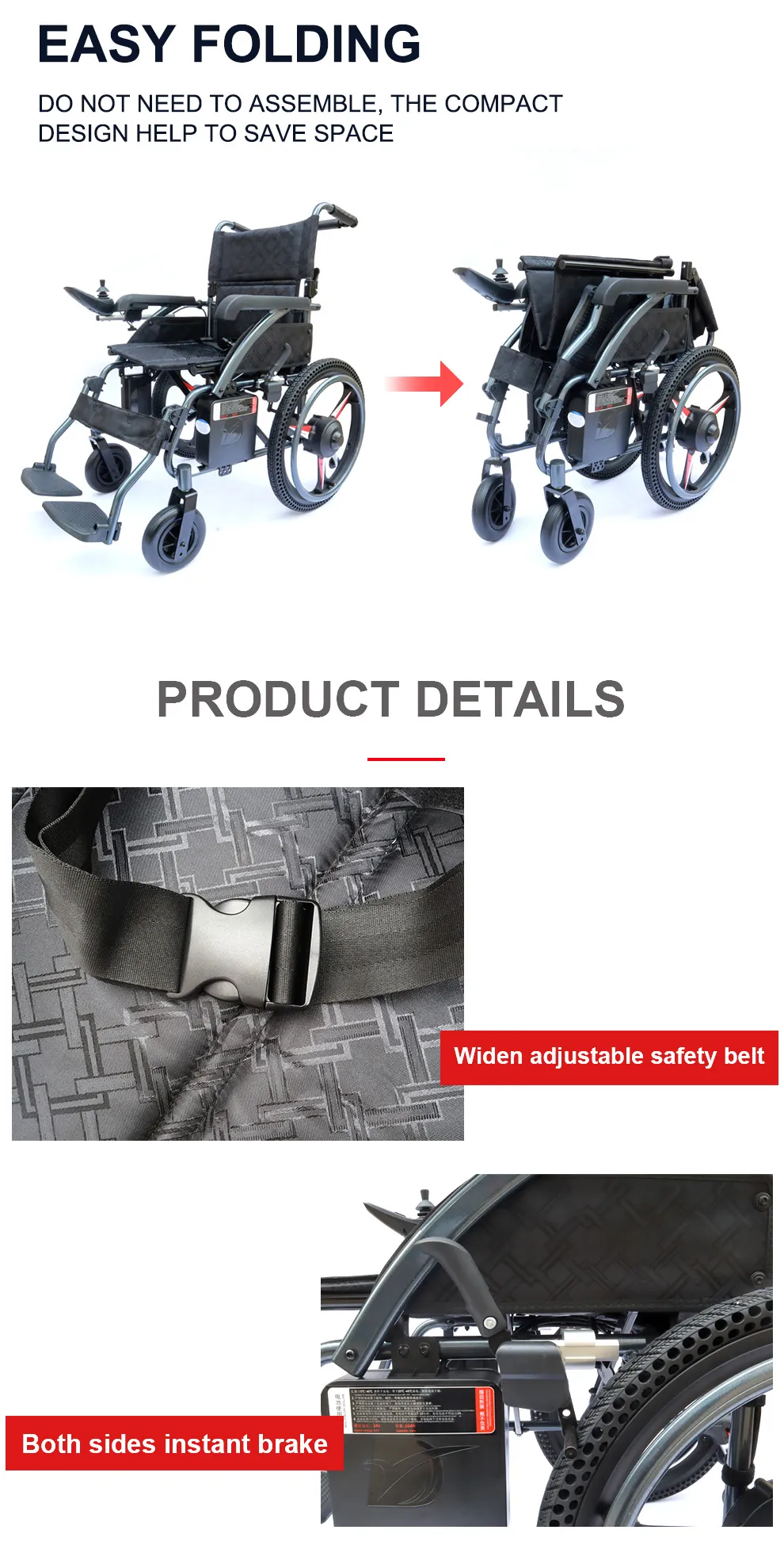 Automatic light weight power wheelchair