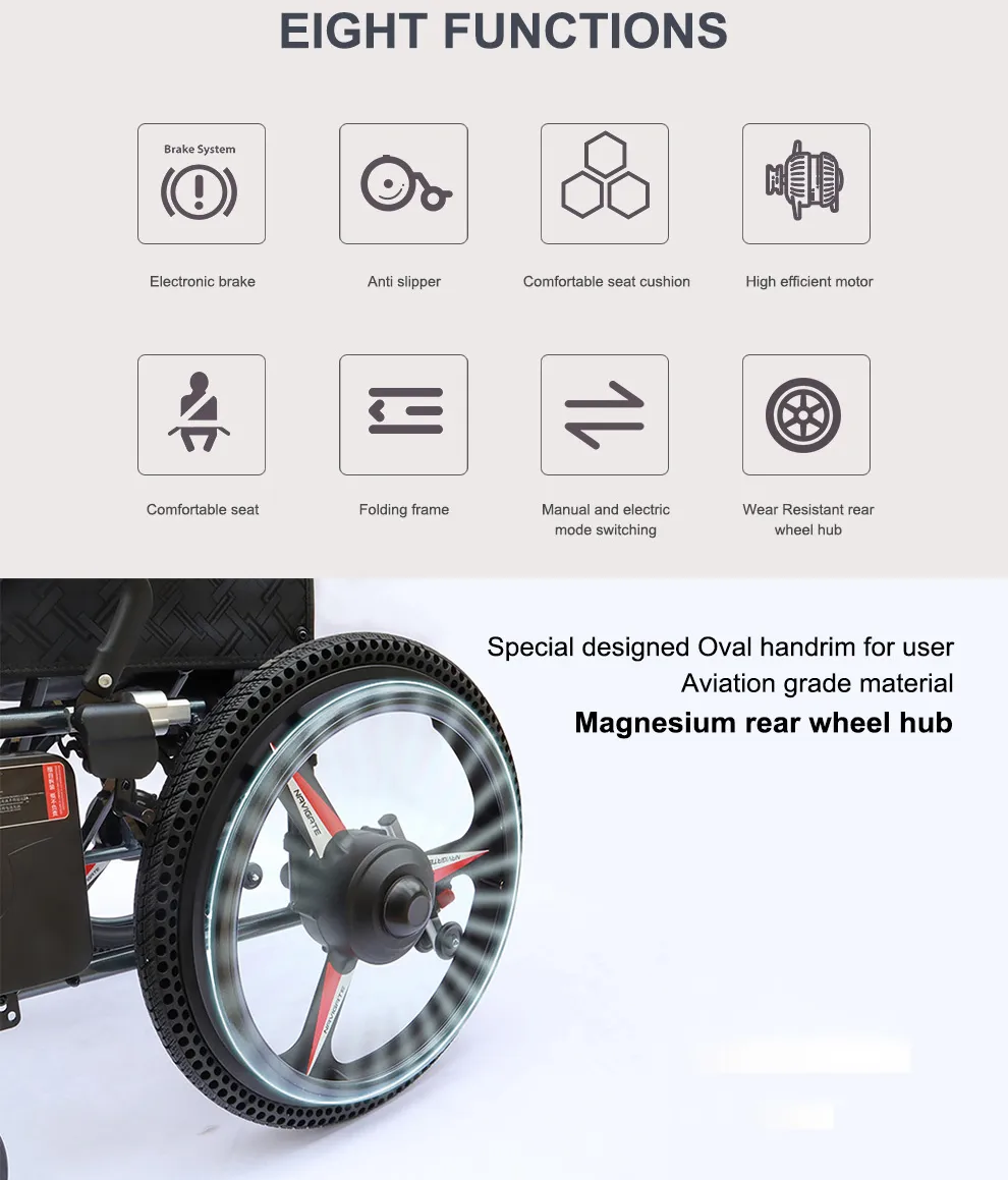 Automatic light weight power wheelchair