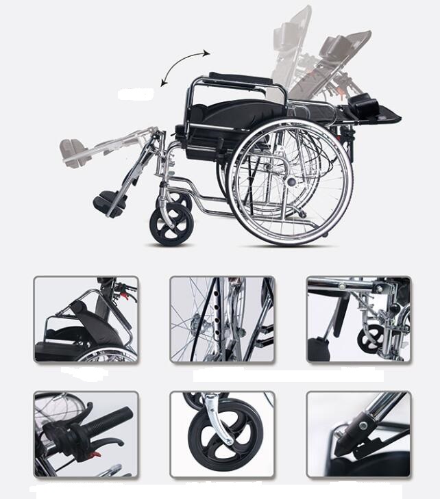 steel commode wheelchair
