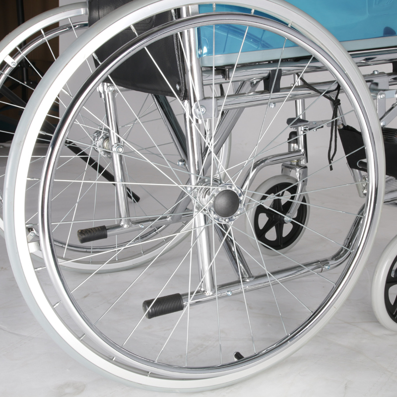 folding commode wheelchair
