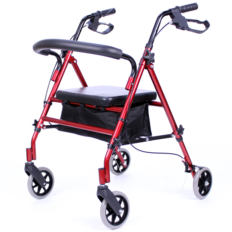 bariatric rollator walker with seat