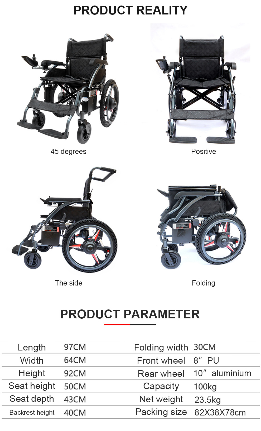 Bariatric electric wheelchair