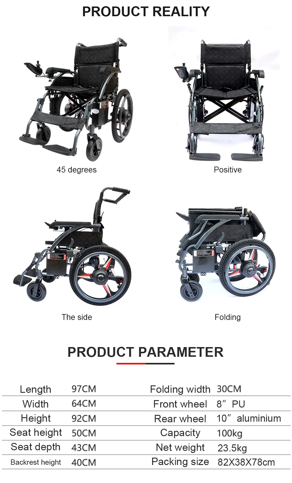Automatic light weight power wheelchair