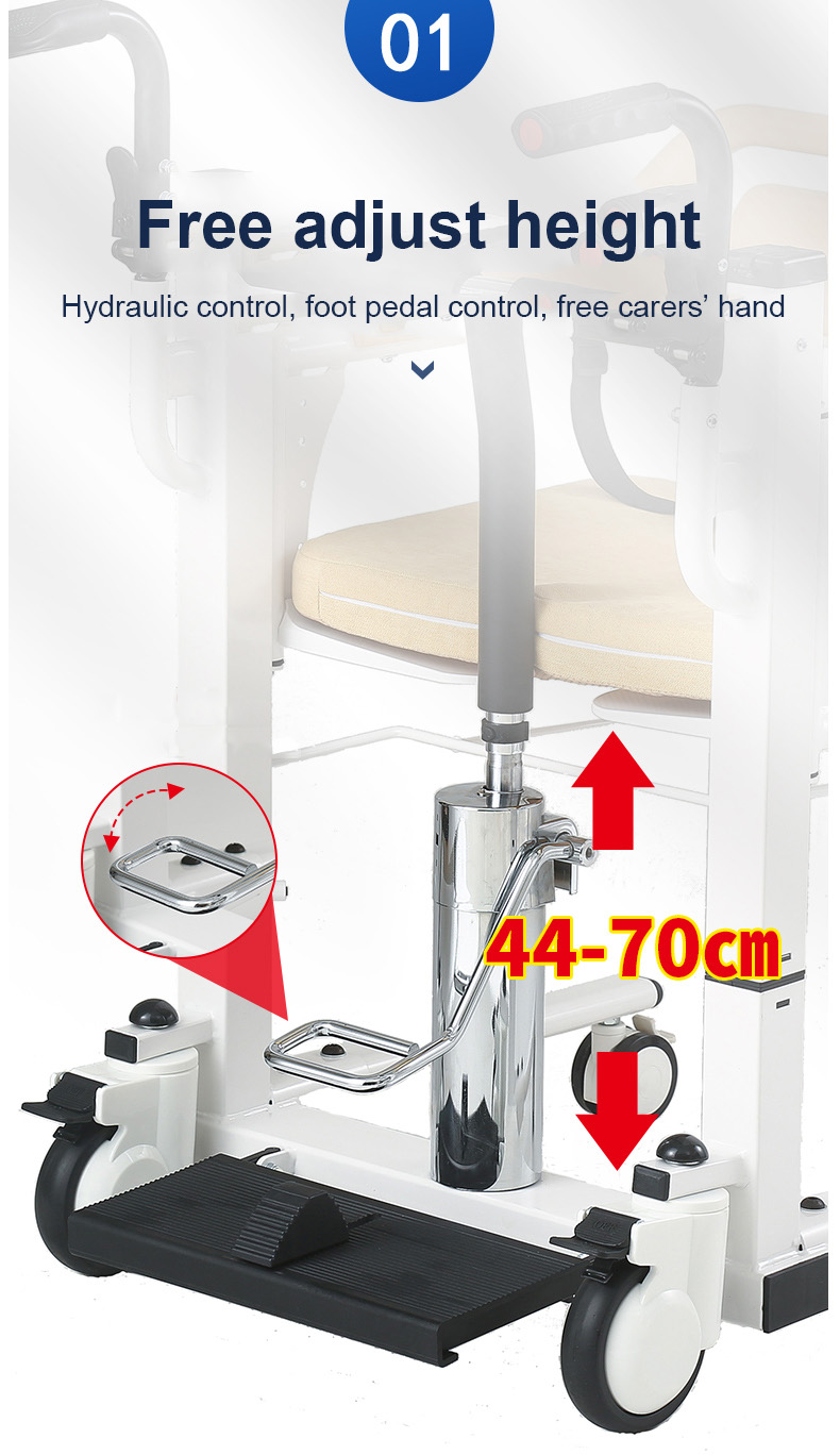 transfer lift commode chair