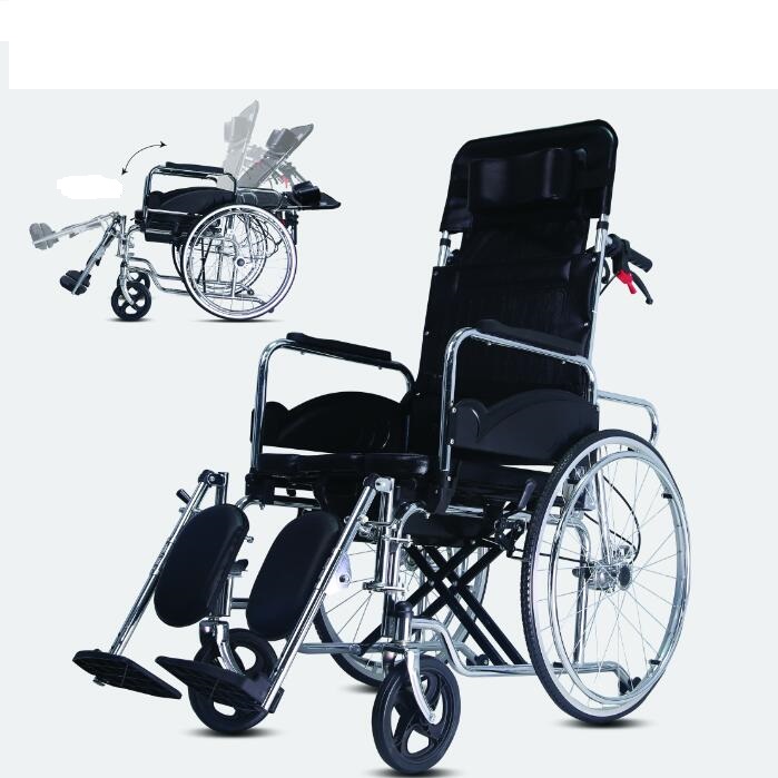 high back commode wheelchair