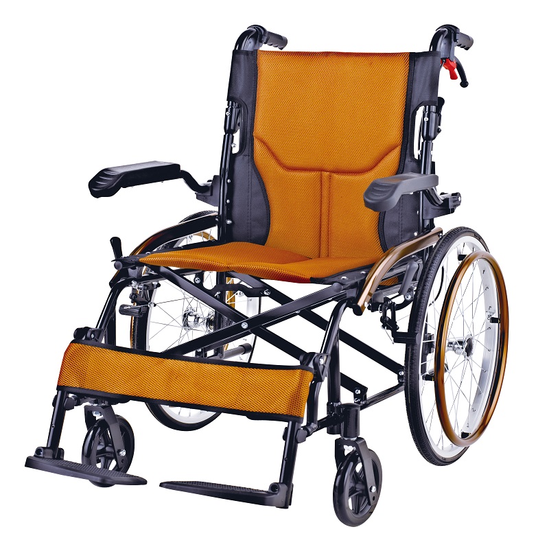 folding aluminium wheelchair