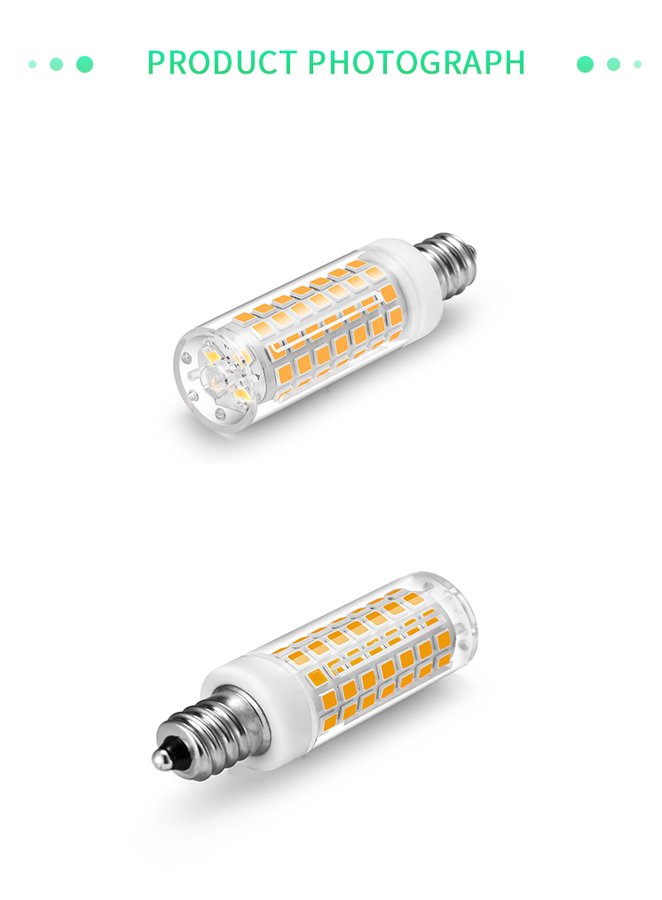 I-SFG E12 dimmable 5W led bulb 2835SMD Corn light Hot sale products Ceramic+PC AC120V 650lm