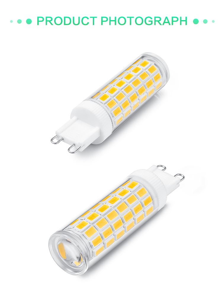 I-SFG G9 LED 5730SMD led bulb corn light AC100-265V 120V 230V High Lumen No Flicker 6W 7W 8W 9W 900lm CE ROHS ERP ETL
