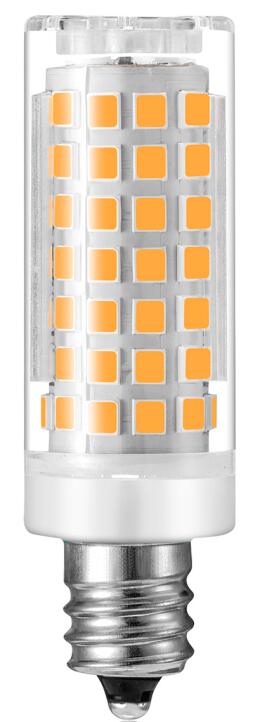 I-SFG E12 4W 5W no flicker led bulb 2835SMD corn light products Ceramic+PC AC120V 650lm ETL