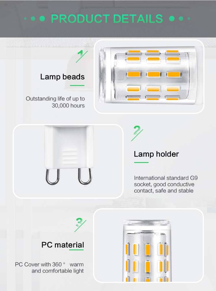 G9 LED Lamp Mini LED Bulb AC 220V DC 12V SMD4014 Spotlight Chandelier High Quality Lighting Replace Halogen Lamps