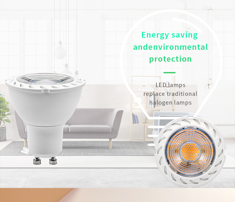 6.5W GU10 5W LED Bulbs 35W 40W Halogen Bulb Replacement GU10 LED Bulbs Warm White 3000K Track Light Spotlight