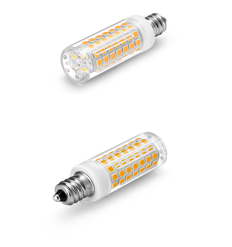 I-SFG E12 4W 5W no flicker led bulb 2835SMD corn light products Ceramic+PC AC120V 650lm ETL