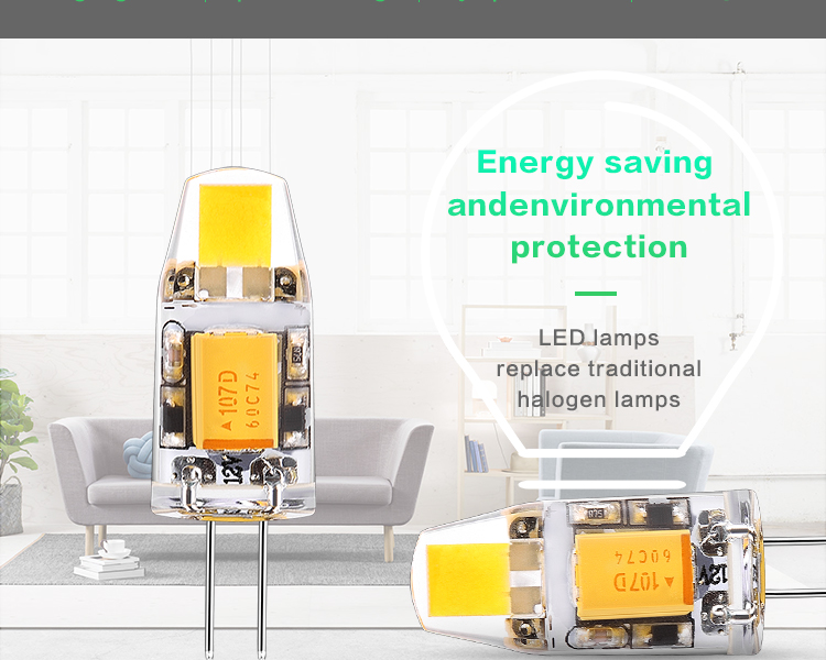 I-SFG AC12V No Flicker Led G4 COB led light Bulb Bi-Pin Base Mini Light Bulb 10W Halogen Replacement for Landscape