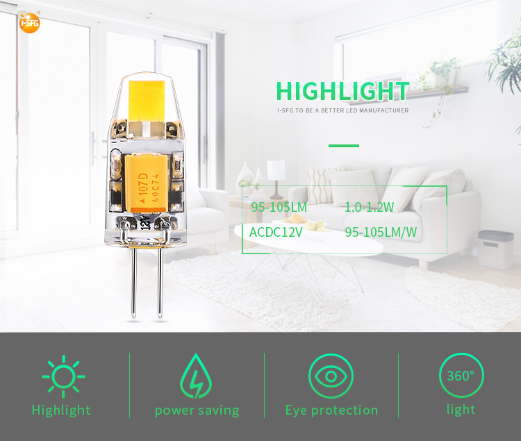 Amazon Hot Selling 20W Halogen G4 Lamp Equivalent 12V Mini Capsule Light Bulb G4 Led Bulbs