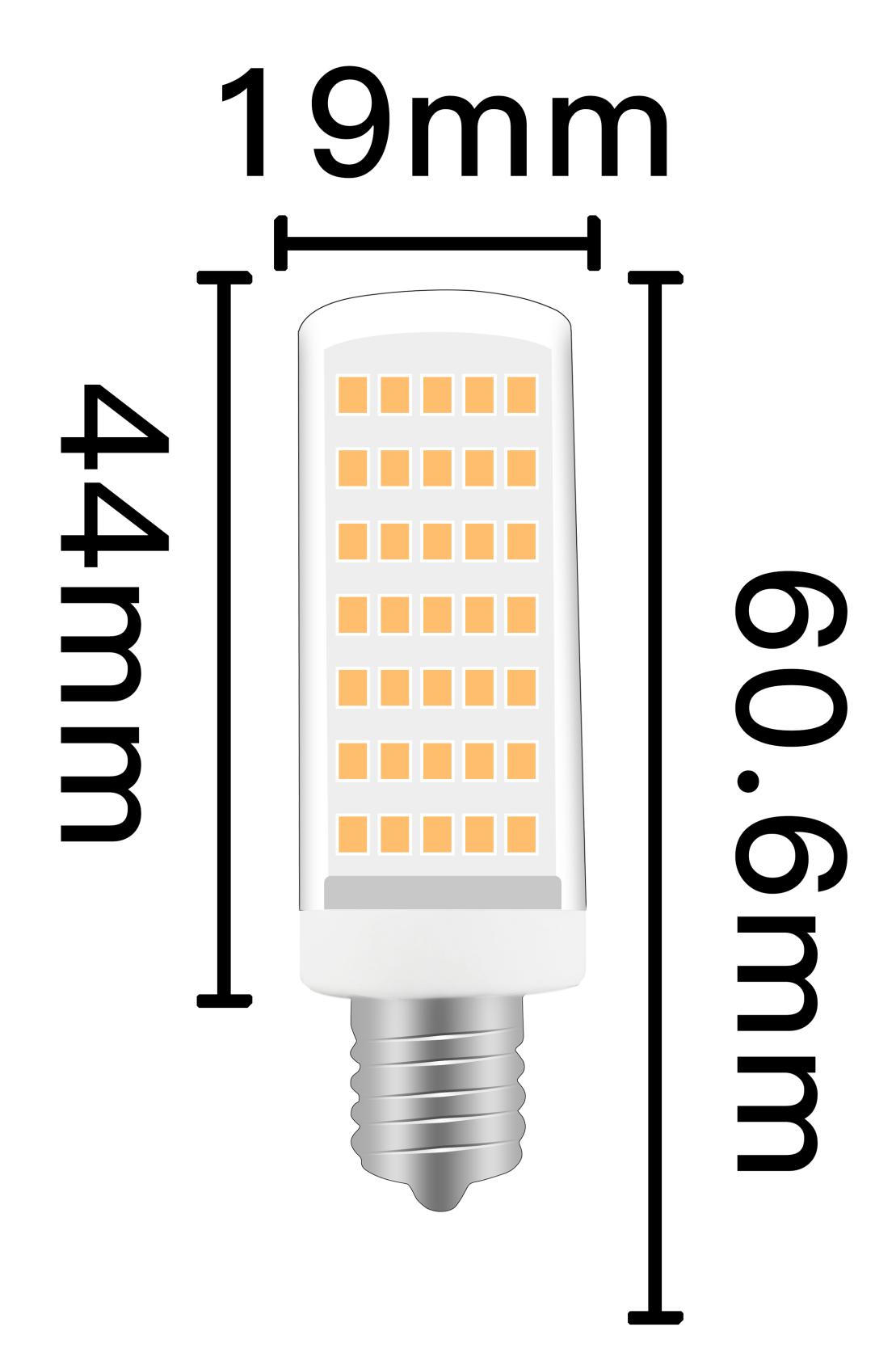 I-SFG E12 4W 5W no flicker led bulb 2835SMD corn light products Ceramic+PC AC120V 650lm ETL
