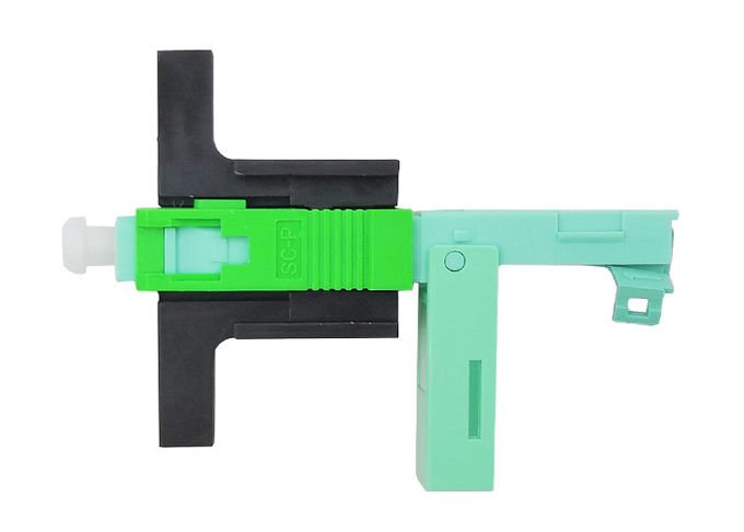 SC APC Fiber Optic Quick Connector Single Mode FTTH Tool 0.2dB Insertion Loss 0