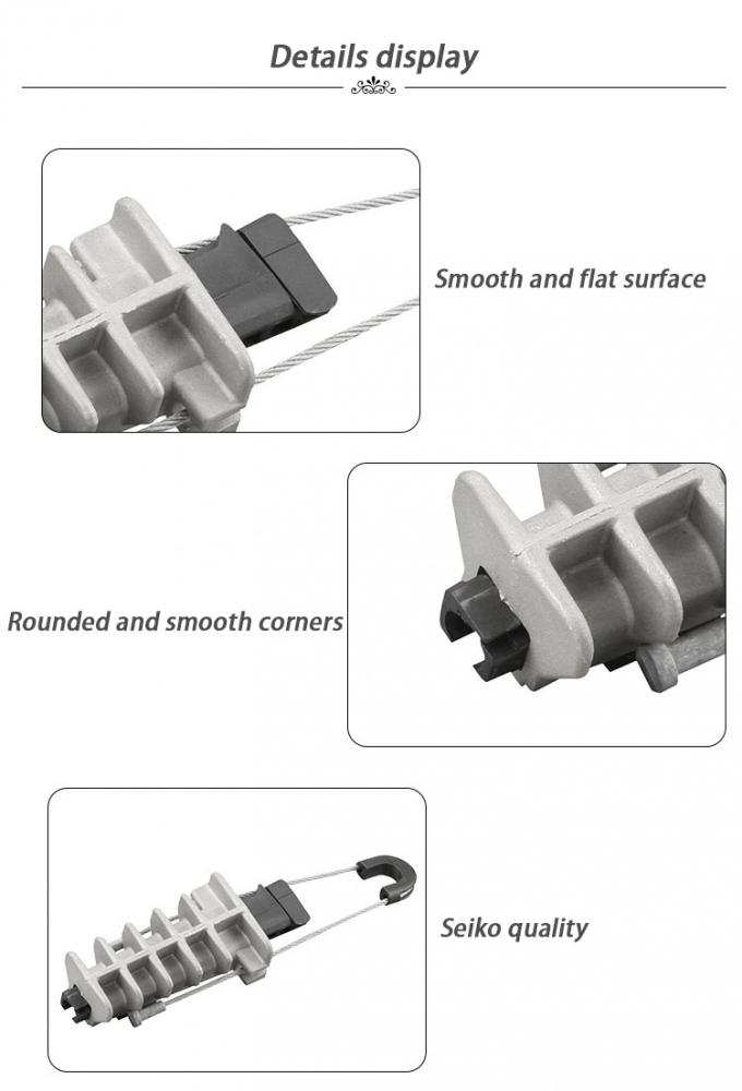 Abrazadera de tensión de aleación de aluminio PAL de 20 kN con autobloqueo y fianza de acero inoxidable