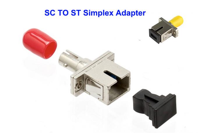 Adaptadores de fibra óptica SC hembra a ST hembra Adaptador dúplex monomodo a multimodo 0