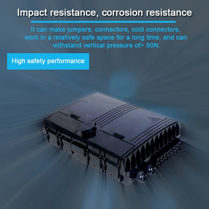 16 Core Outdoor Fiber Optic Distribution Cabinet Black PC ABS PE Fiber Splicing 1*16 4