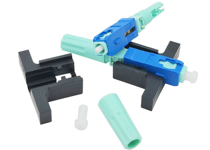 FTTH SC UPC Fiber Optic Quick Connector Single Mode SC/UPC Fast Connector 200 S Ceramic V Slot 0