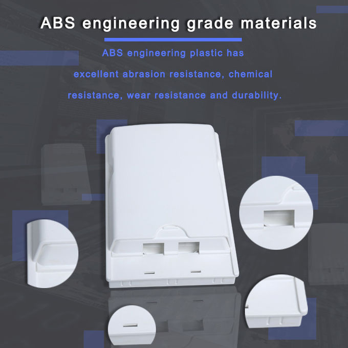 2 Core Mini FTTH Distribution Terminal Box Flame Retardant SC APC Adapters Include 1