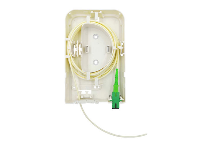 Caja de distribución FTTH impermeable de escritorio, adaptador de cable flexible SC de 1 y 2 núcleos.