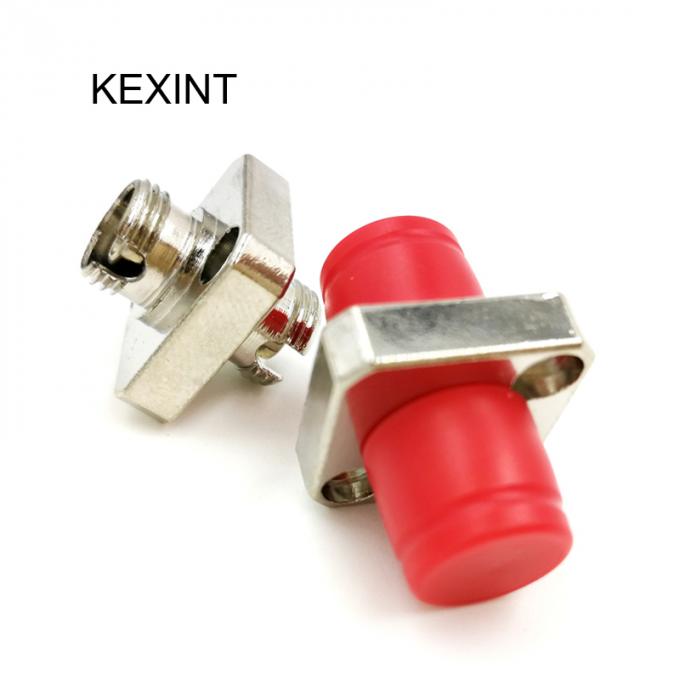 Adaptador de fibra óptica SC a LC rojo, monomodo a multimodo, alta estabilidad, baja pérdida 1