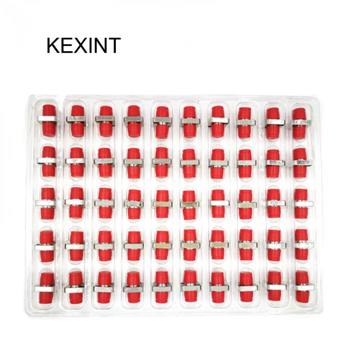 Adaptador de fibra SC a LC rojo, monomodo a multimodo, alta estabilidad, baja pérdida 2