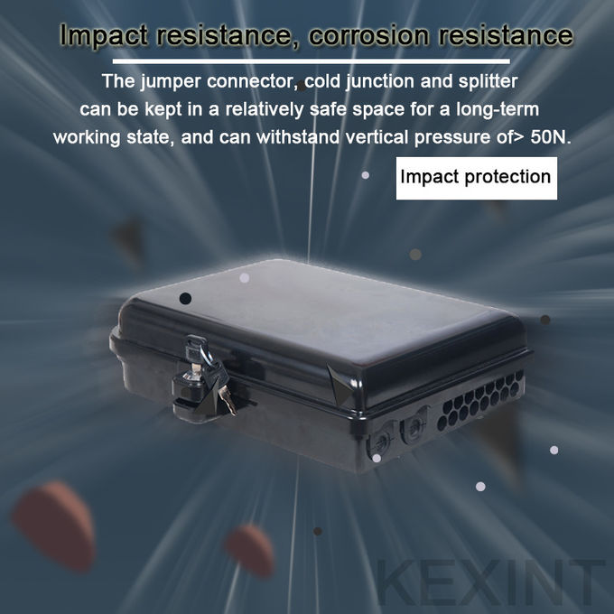 24 Core Outdoor Fiber Optic Distribution Box ABS PC Wall Hanging Pole Installation 2