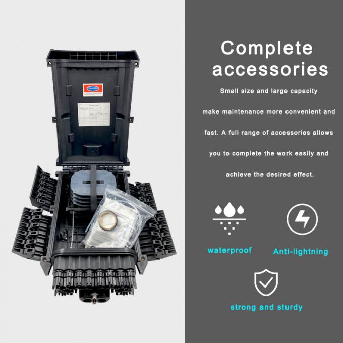 Waterproof Fibre Optical Joint Closure Multicore Splicing Pipeline Support Distribution 288 Cores 2