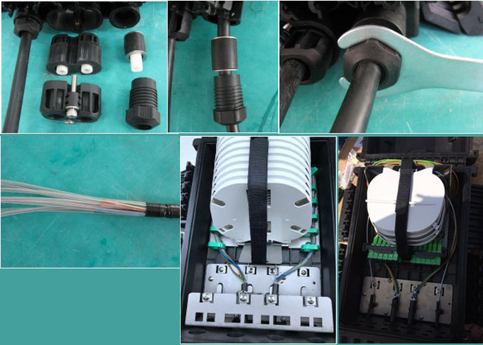 Waterproof Fibre Optical Joint Closure Multicore Splicing Pipeline Support Distribution 288 Cores 1