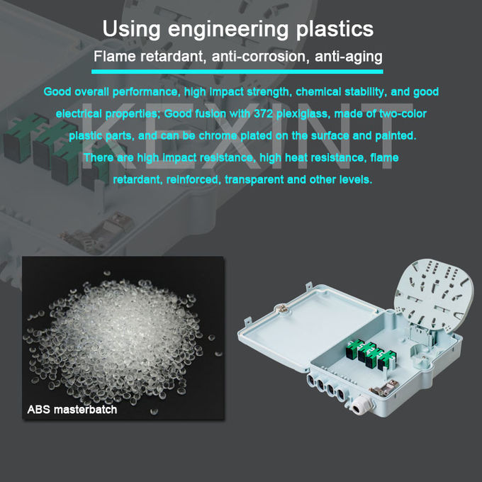 FTTH Information Outdoor Fiber Optic Distribution Box Cabinet Network SC/APC ABS 7