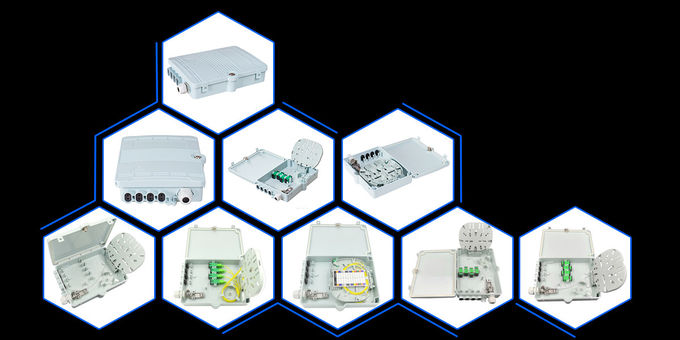 FTTH Information Outdoor Fiber Optic Distribution Box Cabinet Network SC/APC ABS 8