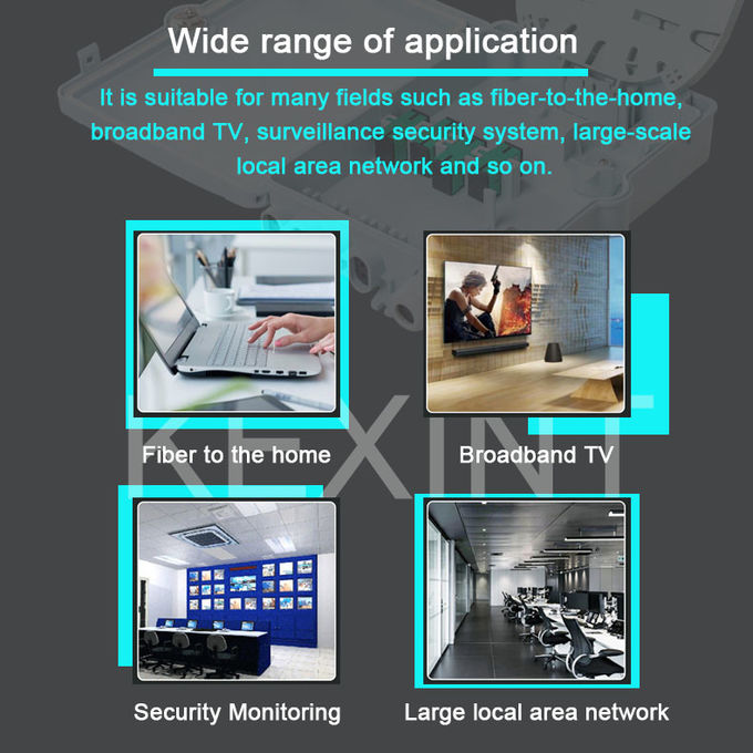 FTTH Information Outdoor Fiber Optic Distribution Box Cabinet Network SC/APC ABS 6