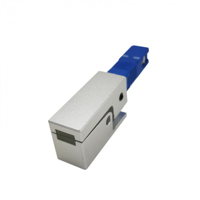 Adaptador de fibra óptica desnuda LC a SC con pérdida de retorno de 60 dB que conecta temporalmente 3