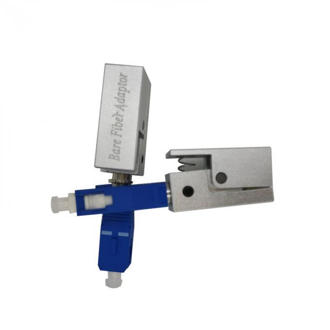 Adaptador de fibra óptica desnuda LC a SC con pérdida de retorno de 60 dB que conecta temporalmente 1