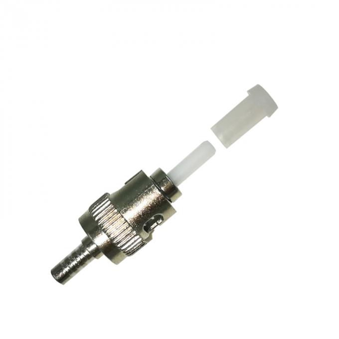 Metal Colour ST Type Fiber Optic Connector Couplers Single Mode 50/55/60/65mm Length 1