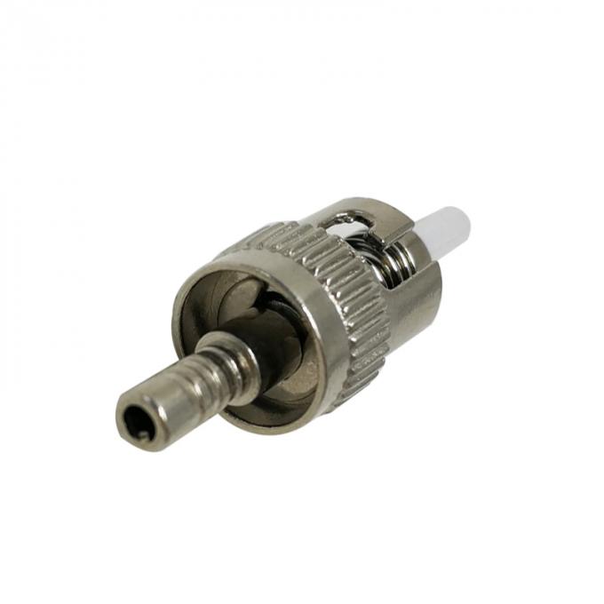 Metal Colour ST Type Fiber Optic Connector Couplers Single Mode 50/55/60/65mm Length 0