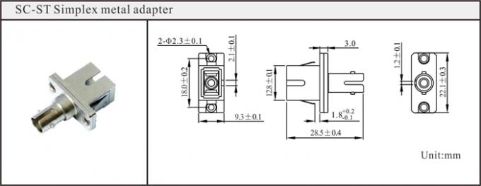 E2000 MU MPO MTRJ To SC Adapter Fiber Hybrid SC To LC Adapter Single Mode 1